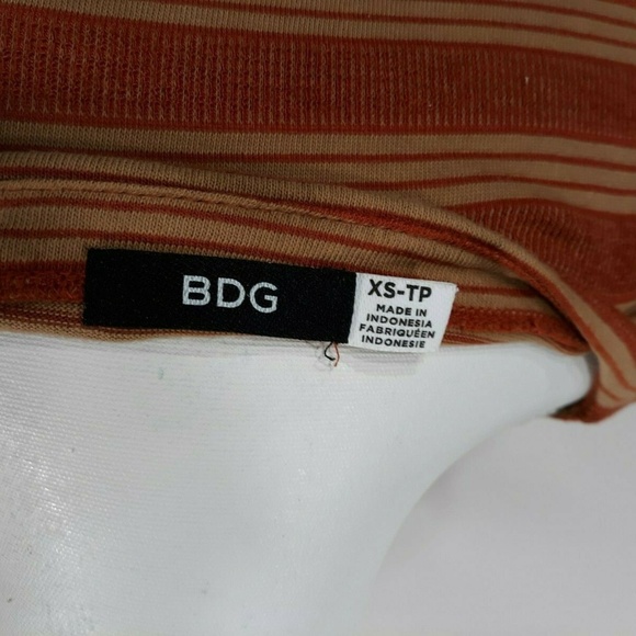 BDG striped orange and beige bodycon mini dress XS - Picture 5 of 5